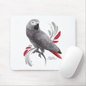 アフリカグレイ マウスパッド (マウス)