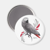 アフリカグレイ マグネット (正面/裏面)