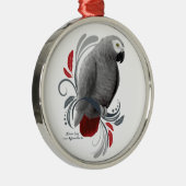 アフリカグレイ メタルオーナメント (右)