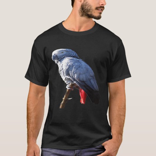 アフリカグレイParrotプレミアムTシャツ Tシャツ (正面)