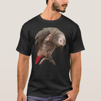 アフリカグレーパロットアインシュタおもしろいイン引用文Tシャツ Tシャツ