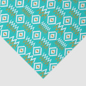 アフリカケンテダークアクアティール（緑がかった色）ブルーダイヤモンド 薄葉紙 (詳細)