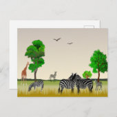 アフリカゲーム予約はがき ポストカード (正面/裏面)