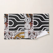 アフリカコンテンポラリーデザインプリント バスタオルセット (ハンドタオル)