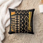 アフリカコンテンポラリーンマッドクロスプリント クッション (ブランケット)