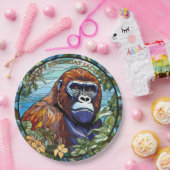 アフリカゴリラ誕生日 ペーパープレート (パーティー)