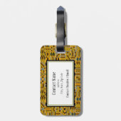 アフリカゴールデンケンテ ラゲッジタグ (裏面縦)