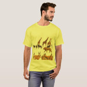 アフリカサバンナの野生生物 Tシャツ (正面フル)