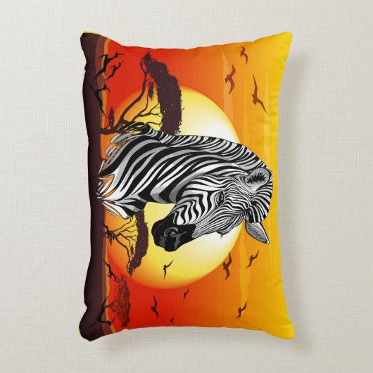 アフリカサバンナ野生動物 アクセントクッション (正面(垂直))