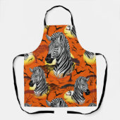 アフリカサバンナ野生動物 エプロン (正面)