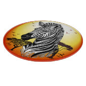 アフリカサバンナ野生動物 カッティングボード (角)