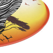 アフリカサバンナ野生動物 カッティングボード (角)