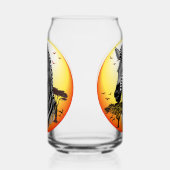 アフリカサバンナ野生動物 ガラス缶 (右)