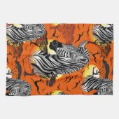 アフリカサバンナ野生動物 キッチンタオル (横)