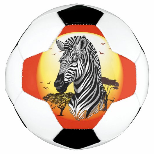 アフリカサバンナ野生動物 サッカーボール (正面)
