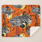 アフリカサバンナ野生動物 シェルパブランケット (正面(横))