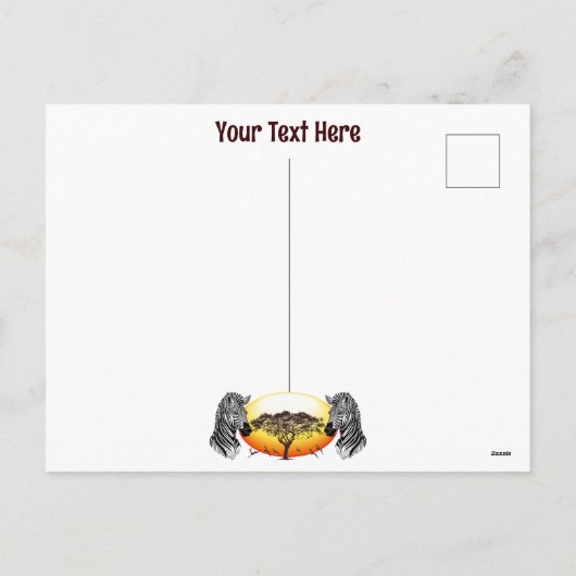 アフリカサバンナ野生動物 シーズンポストカード (裏面)