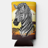 アフリカサバンナ野生動物 スリム缶クーラー (裏面)