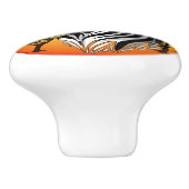 アフリカサバンナ野生動物 セラミックノブ (側面)