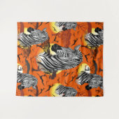 アフリカサバンナ野生動物 タペストリー (正面(横))