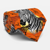 アフリカサバンナ野生動物 ネクタイ (ロール)