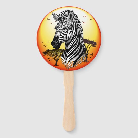 アフリカサバンナ野生動物 ハンドファン (裏面)