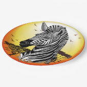 アフリカサバンナ野生動物 ペーパープレート (アングル)