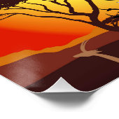 アフリカサバンナ野生動物 ポスター (コーナー)