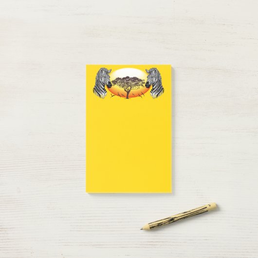 アフリカサバンナ野生動物 ポストイット (デスク上)