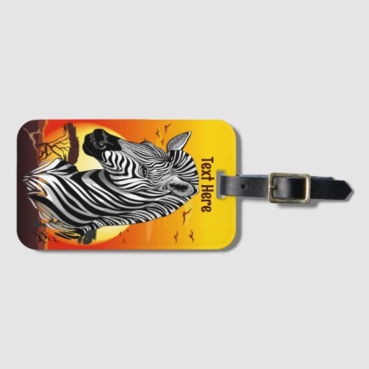 アフリカサバンナ野生動物 ラゲッジタグ (正面横)