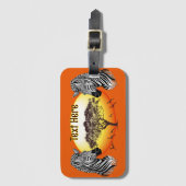 アフリカサバンナ野生動物 ラゲッジタグ (正面縦)