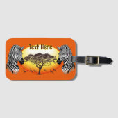 アフリカサバンナ野生動物 ラゲッジタグ (正面横)