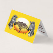 アフリカサバンナ野生動物 名刺 (裏面)