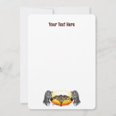 アフリカサバンナ野生動物 招待状 (裏面)