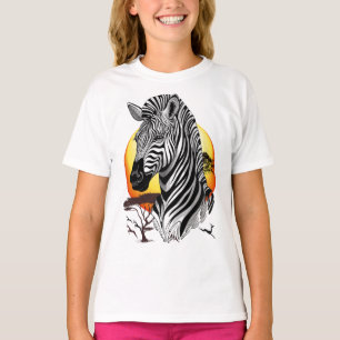 アフリカサバンナ野生動物 Tシャツ