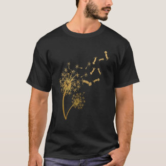 アフリカサファリの動物 ミーアキャット タンポポ Tシャツ