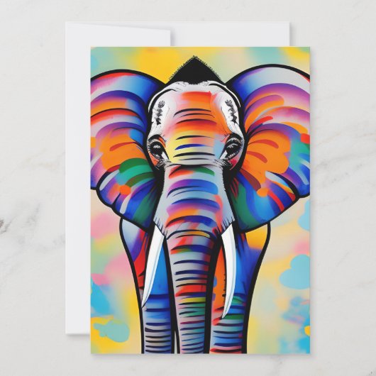 アフリカサファリカラフルゾウ シーズンカード (正面)