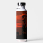 アフリカサファリサンセットアニマルシルエット ウォーターボトル (右面)