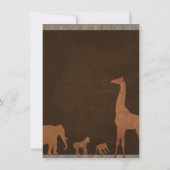 アフリカサファリジャングルビーツブライダルシャワー 招待状 (裏面)