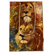 アフリカサファリファンタジーライオン ミディアムペーパーバッグ (裏面)