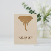 アフリカサファリヴィンテージゾウ保存日 案内ポストカード (スタンド正面)
