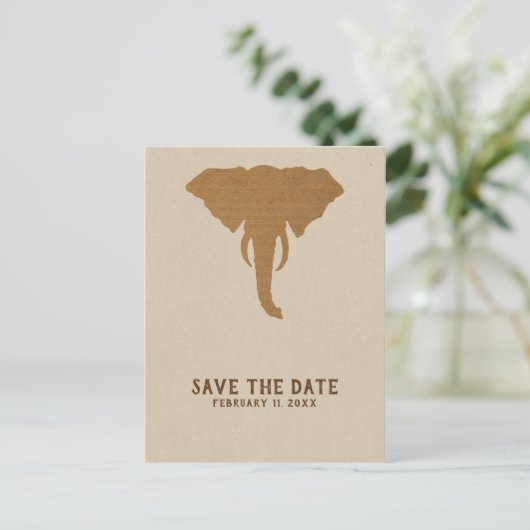 アフリカサファリヴィンテージゾウ保存日 案内ポストカード (スタンド正面)
