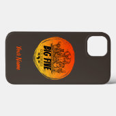 アフリカサファリヴィンテージゾウ、ライオン Case-Mate iPhoneケース (裏面 (横))