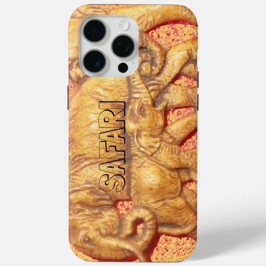 アフリカサファリ象の家族が聞いた Case-Mate iPhoneケース (裏面)