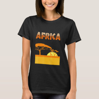 アフリカサファリ野生動物かわいいノベルティ10 Tシャツ