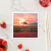 アフリカサンセットアフリカ スタンダードカクテルナプキン (インサイチュ)