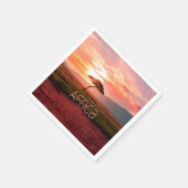 アフリカサンセットアフリカ スタンダードカクテルナプキン (角)