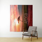 アフリカサンセットアフリカ タペストリー (インサイチュ)