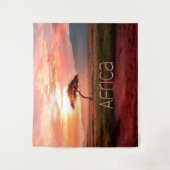 アフリカサンセットアフリカ タペストリー (正面)