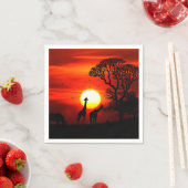 アフリカサンセットナプキン スタンダードカクテルナプキン (インサイチュ)